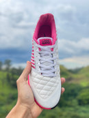 CHUTEIRA NIKE LUNAR GATO FUTSAL - BRANCA E ROSA (PRONTA ENTREGA)
