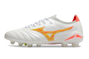 CHUTEIRA MIZUNO MORELIA NEO IV JAPAN CAMPO - BRANCA E LARANJA