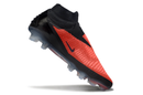 CHUTEIRA NIKE PHANTOM 6 HIGH ELITE CAMPO - VERMELHA E PRETA