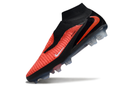CHUTEIRA NIKE PHANTOM 6 HIGH ELITE CAMPO - VERMELHA E PRETA