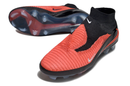 CHUTEIRA NIKE PHANTOM 6 HIGH ELITE CAMPO - VERMELHA E PRETA