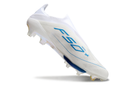 CHUTEIRA ADIDAS F50 LACELESS LIGHTSTRIKE PRO ELITE CAMPO - BRANCA E AZUL