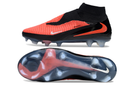 CHUTEIRA NIKE PHANTOM 6 HIGH ELITE CAMPO - VERMELHA E PRETA