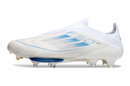 CHUTEIRA ADIDAS F50 LACELESS LIGHTSTRIKE PRO ELITE CAMPO - BRANCA E AZUL