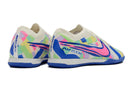 CHUTEIRA NIKE AIR ZOOM MERCURIAL VAPOR 15 ELITE FUTSAL - BRANCA, AZUL E ROSA