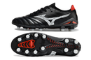 CHUTEIRA MIZUNO MORELIA NEO IV JAPAN CAMPO - PRETA E VERMELHA