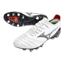 CHUTEIRA MIZUNO MORELIA NEO III JAPAN TRAVA MISTA - BRANCA E PRETA