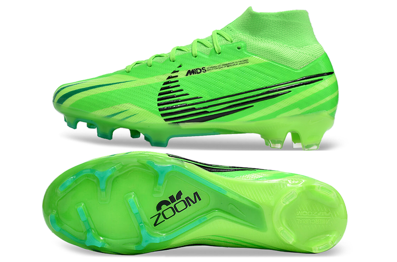 CHUTEIRA NIKE AIR ZOOM MERCURIAL SUPERFLY 9 ELITE CAMPO "DREAM SPEED 8" - VERDE E PRETA
