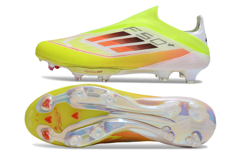 CHUTEIRA ADIDAS F50 LACELESS LIGHTSTRIKE PRO ELITE CAMPO - AMARELA FLUORESCENTE