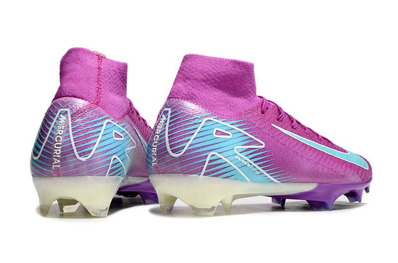 CHUTEIRA NIKE AIR ZOOM MERCURIAL SUPERFLY 10 ELITE CAMPO - ROXA E AZUL