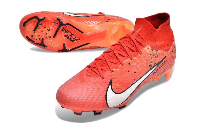 CHUTEIRA NIKE AIR ZOOM MERCURIAL SUPERFLY 9 ELITE CAMPO "DREAM SPEED 7" - VERMELHA E PRETA