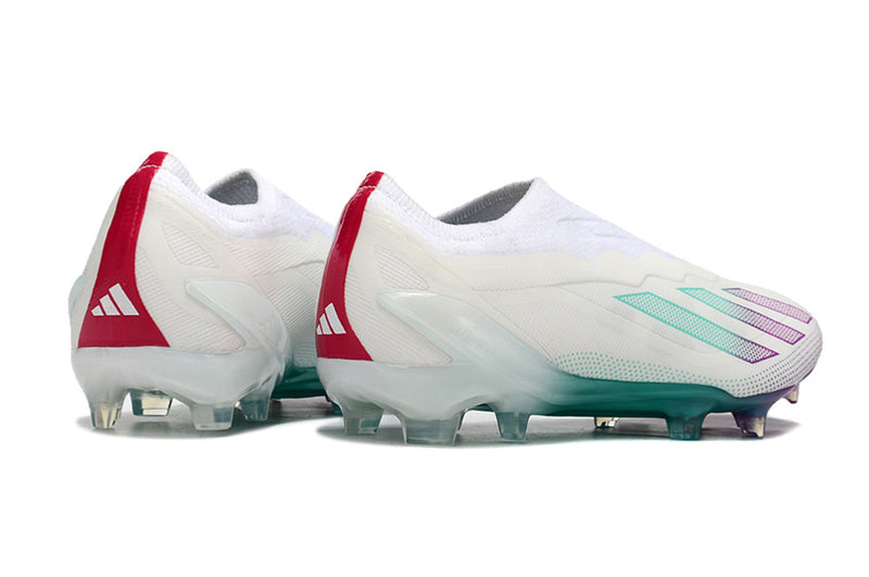 CHUTEIRA ADIDAS X CRAZYFAST+ CAMPO - BRANCA E COLORIDA