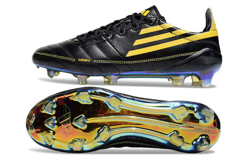 CHUTEIRA ADIDAS F50 ELITE CAMPO - PRETA E AMARELA