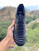 [PRONTA ENTREGA] CHUTEIRA MIZUNO MORELIA NEO III JAPAN TRAVA MISTA - PRETA E DOURADA