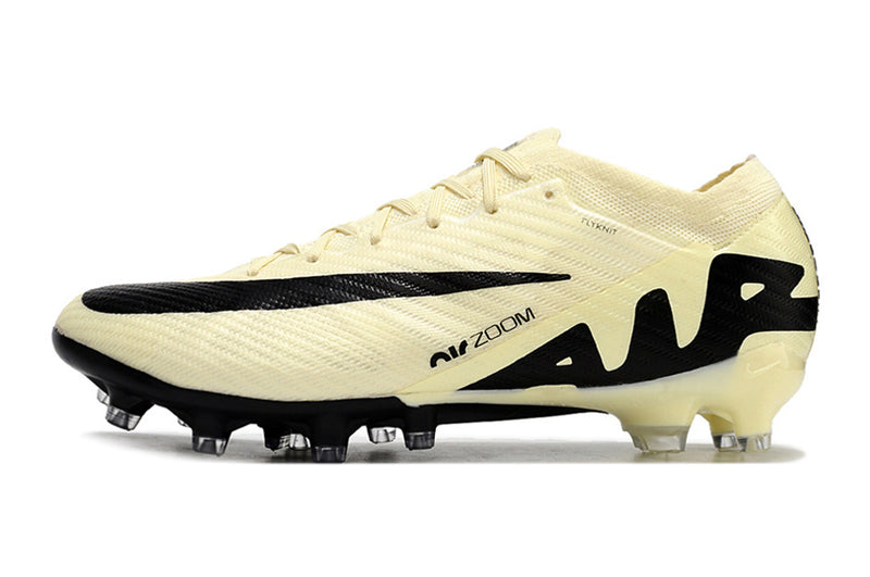 CHUTEIRA NIKE AIR ZOOM MERCURIAL VAPOR 15 ELITE CAMPO (AG) "MAD READY" - BEGE E PRETA