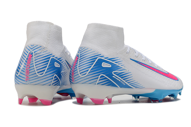 CHUTEIRA NIKE AIR ZOOM MERCURIAL SUPERFLY 10 ELITE CAMPO - BRANCA E ROSA