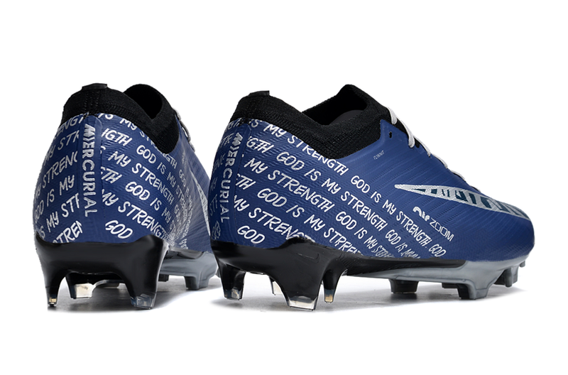 CHUTEIRA NIKE AIR ZOOM MERCURIAL VAPOR 15 ELITE CAMPO - AZUL ESCURO