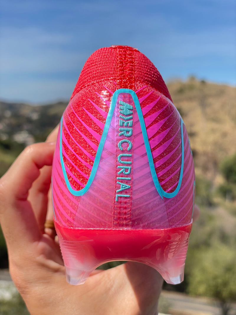 [PRONTA ENTREGA] CHUTEIRA NIKE AIR ZOOM MERCURIAL VAPOR 16 ELITE CAMPO "MAD ENERGY" - ROSA E AZUL