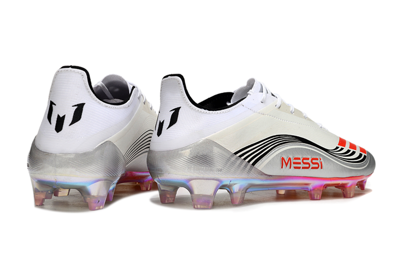 CHUTEIRA ADIDAS F50 ELITE MESSI CAMPO "PRESTIGE 10" - CINZA E VERMELHA