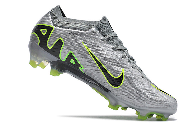 CHUTEIRA NIKE AIR ZOOM MERCURIAL VAPOR 15 ELITE CAMPO - CINZA E VERDE