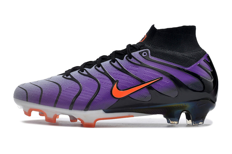 CHUTEIRA NIKE AIR ZOOM MERCURIAL SUPERFLY 9 ELITE CAMPO " AIR MAX TN" - ROXA E PRETA