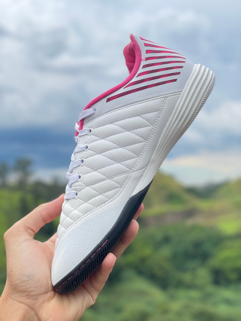 CHUTEIRA NIKE LUNAR GATO FUTSAL - BRANCA E ROSA (PRONTA ENTREGA)