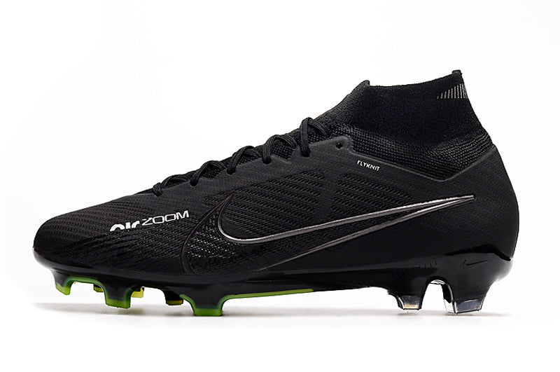 CHUTEIRA NIKE AIR ZOOM MERCURIAL SUPERFLY 9 ELITE CAMPO "SHADOW" - PRETA E VERDE