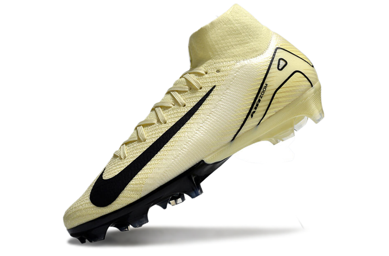 CHUTEIRA NIKE AIR ZOOM MERCURIAL SUPERFLY 10 ELITE CAMPO - BEGE E PRETA