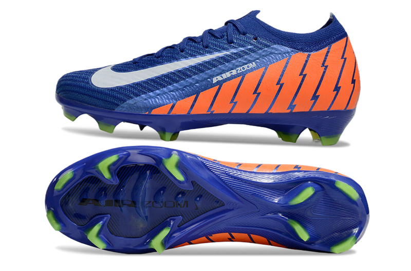 CHUTEIRA NIKE AIR ZOOM MERCURIAL VAPOR 16 ELITE CAMPO - AZUL E LARANJA