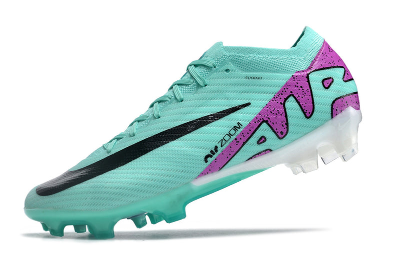 CHUTEIRA NIKE AIR ZOOM MERCURIAL VAPOR 15 ELITE CAMPO "PEAK READY" - CIANO E ROXO