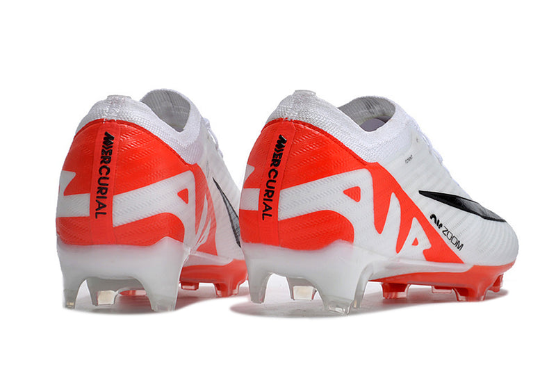 CHUTEIRA NIKE AIR ZOOM MERCURIAL VAPOR 15 ELITE CAMPO "READY" - BRANCA E VERMELHA