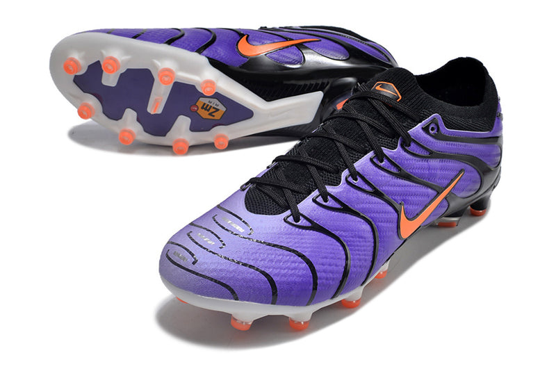 CHUTEIRA NIKE AIR ZOOM MERCURIAL VAPOR 15 ELITE CAMPO (AG) "AIR MAX TN" - ROXA E PRETA