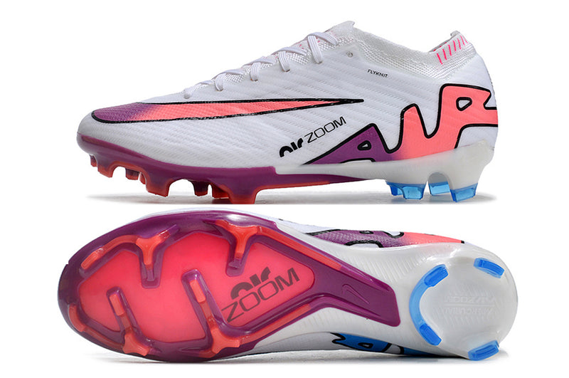 CHUTEIRA NIKE AIR ZOOM MERCURIAL VAPOR 15 ELITE CAMPO - BRANCA E VINHO