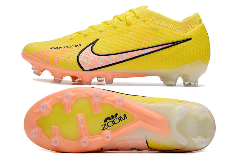 CHUTEIRA NIKE AIR ZOOM MERCURIAL VAPOR 15 ELITE CAMPO (AG) "LUCENT PACK" - AMARELA E LARANJA