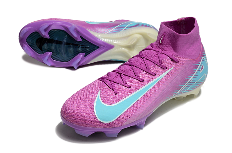 CHUTEIRA NIKE AIR ZOOM MERCURIAL SUPERFLY 10 ELITE CAMPO - ROXA E AZUL