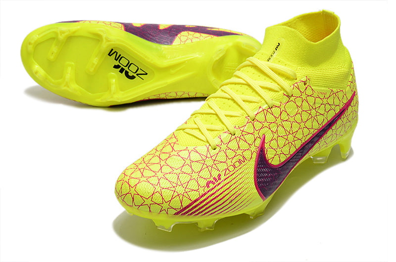 CHUTEIRA NIKE AIR ZOOM MERCURIAL SUPERFLY 9 ELITE CAMPO - AMARELA