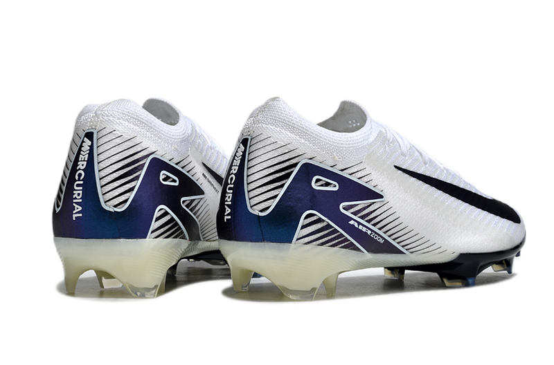 CHUTEIRA NIKE AIR ZOOM MERCURIAL VAPOR 16 ELITE CAMPO - BRANCA E AZUL ESCURO