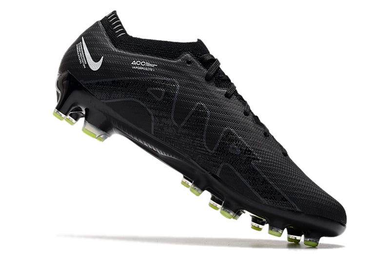 CHUTEIRA NIKE AIR ZOOM MERCURIAL VAPOR 15 ELITE CAMPO (AG) "SHADOW" - PRETA E VERDE