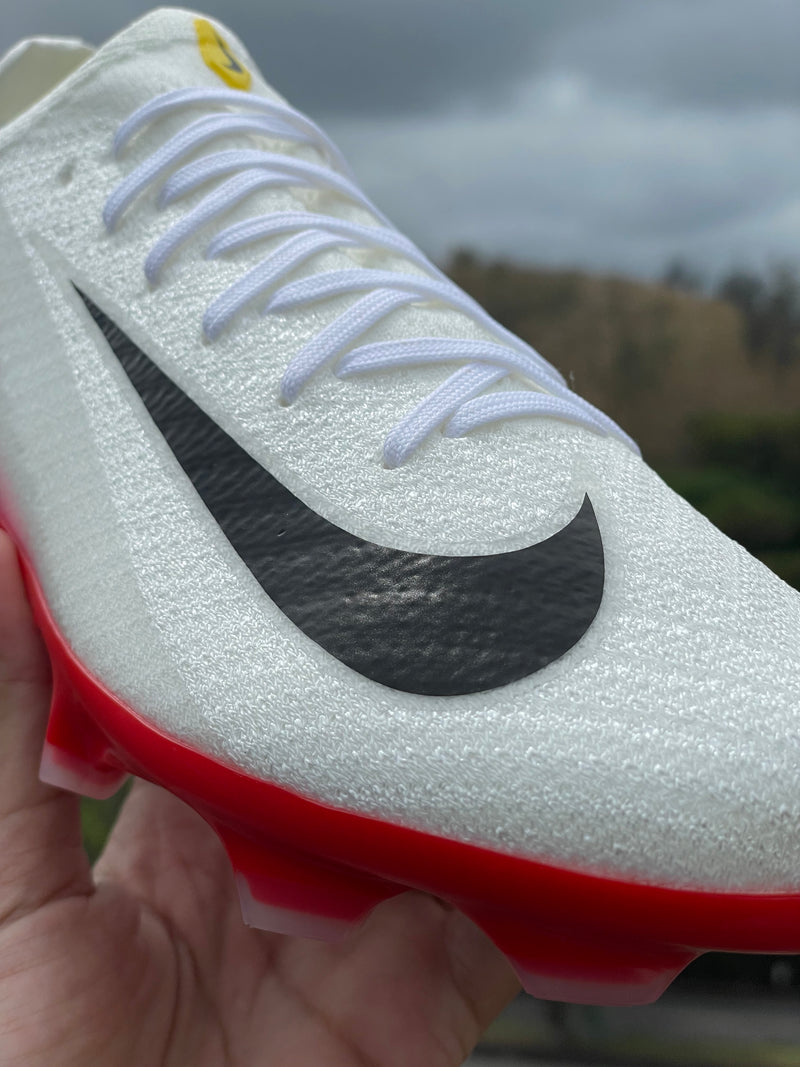[PRONTA ENTREGA] CHUTEIRA NIKE AIR ZOOM MERCURIAL VAPOR 16 ELITE CAMPO "FEAR NOTHING" - BRANCA E VERMELHA
