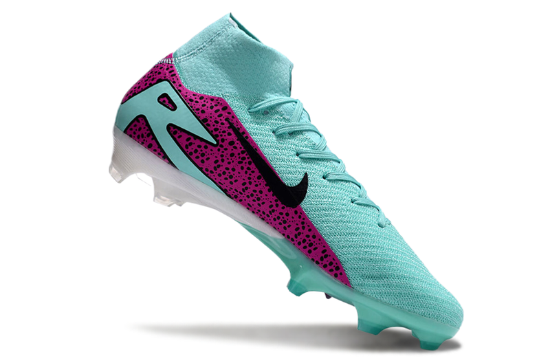 CHUTEIRA NIKE AIR ZOOM MERCURIAL SUPERFLY 10 ELITE CAMPO - CIANO E ROXA