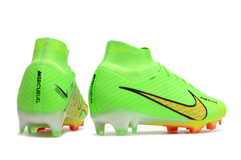 CHUTEIRA NIKE AIR ZOOM MERCURIAL SUPERFLY 9 ELITE CAMPO - VERDE E AMARELA