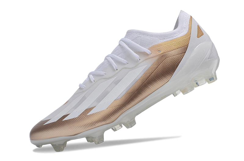 CHUTEIRA ADIDAS X CRAZYFAST.1 CAMPO - BRANCA E BEGE