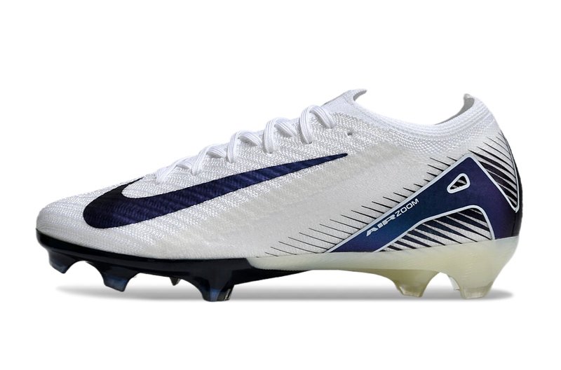 CHUTEIRA NIKE AIR ZOOM MERCURIAL VAPOR 16 ELITE CAMPO - BRANCA E AZUL ESCURO