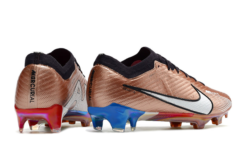 CHUTEIRA NIKE AIR ZOOM MERCURIAL VAPOR 15 ELITE CAMPO "MBAPPÉ" - COBRE