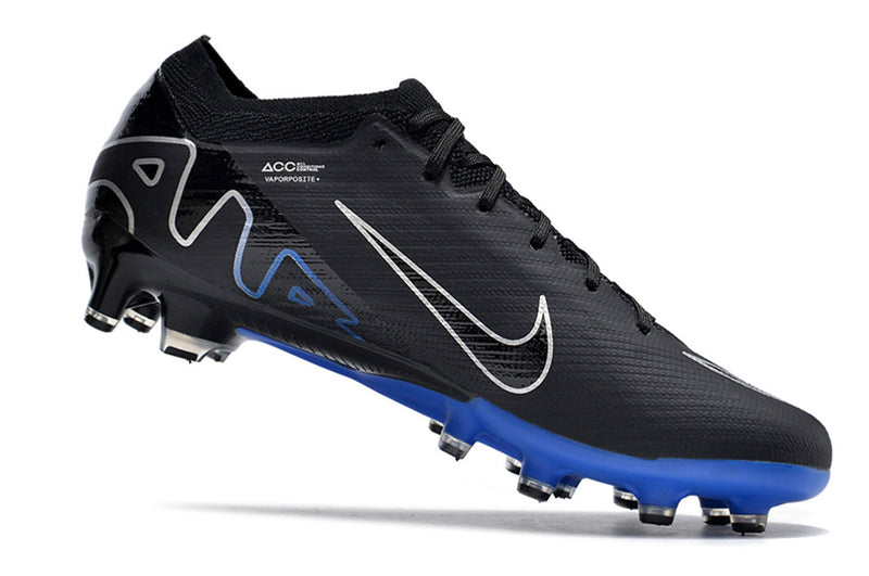 CHUTEIRA NIKE AIR ZOOM MERCURIAL VAPOR 15 ELITE CAMPO (AG) "SHADOW" - PRETA E AZUL