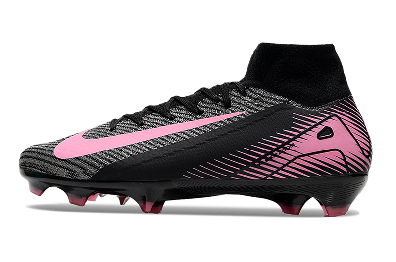 CHUTEIRA NIKE AIR ZOOM MERCURIAL SUPERFLY 10 ELITE CAMPO - PRETA E ROSA