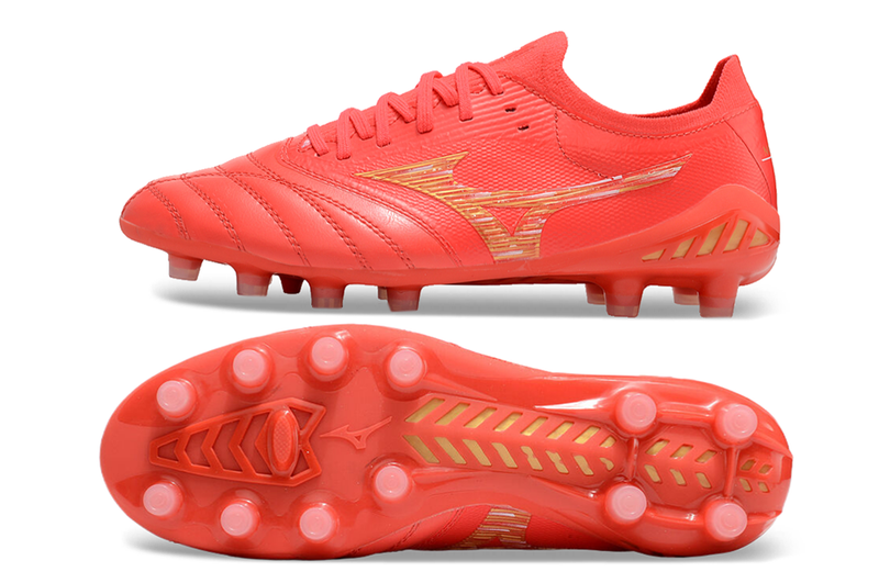 CHUTEIRA MIZUNO MORELIA NEO III JAPAN CAMPO - VERMELHA