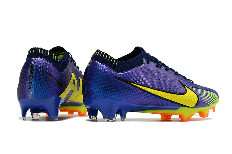 CHUTEIRA NIKE AIR ZOOM MERCURIAL VAPOR 15 ELITE CAMPO - ROXA E AMARELA