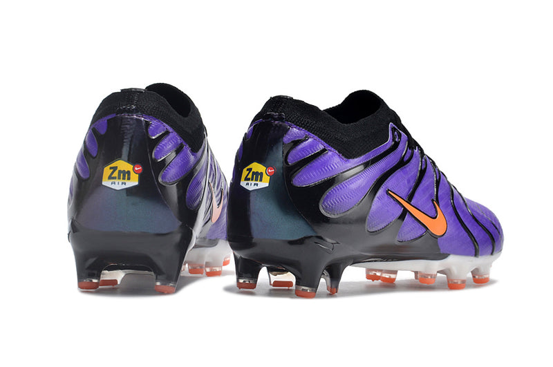 CHUTEIRA NIKE AIR ZOOM MERCURIAL VAPOR 15 ELITE CAMPO (AG) "AIR MAX TN" - ROXA E PRETA