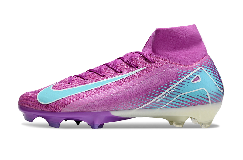 CHUTEIRA NIKE AIR ZOOM MERCURIAL SUPERFLY 10 ELITE CAMPO - ROXA E AZUL